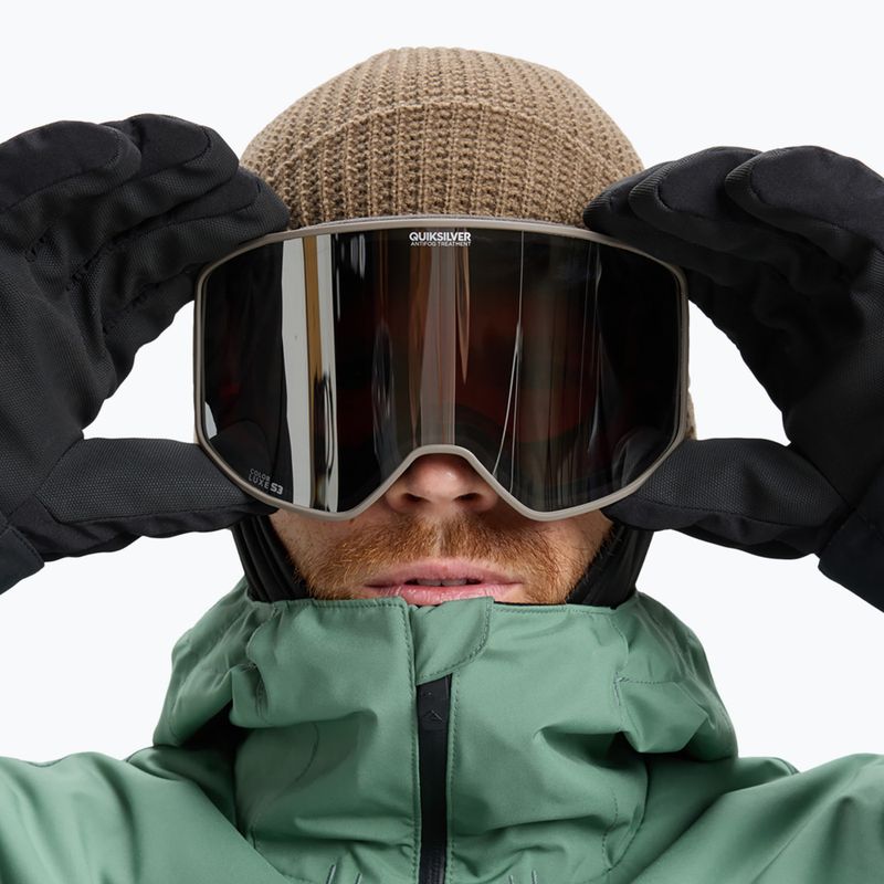 Snowboardbrille Quiksilver Storm fallen rock/clux ml silver 5