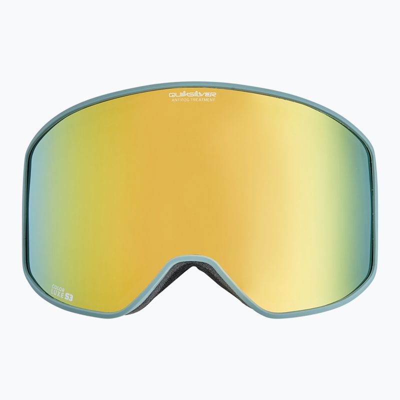 Skibrille Quiksilver Storm dark ivy/clux ml gold 2