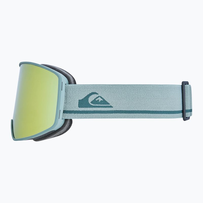 Skibrille Quiksilver Storm dark ivy/clux ml gold 4