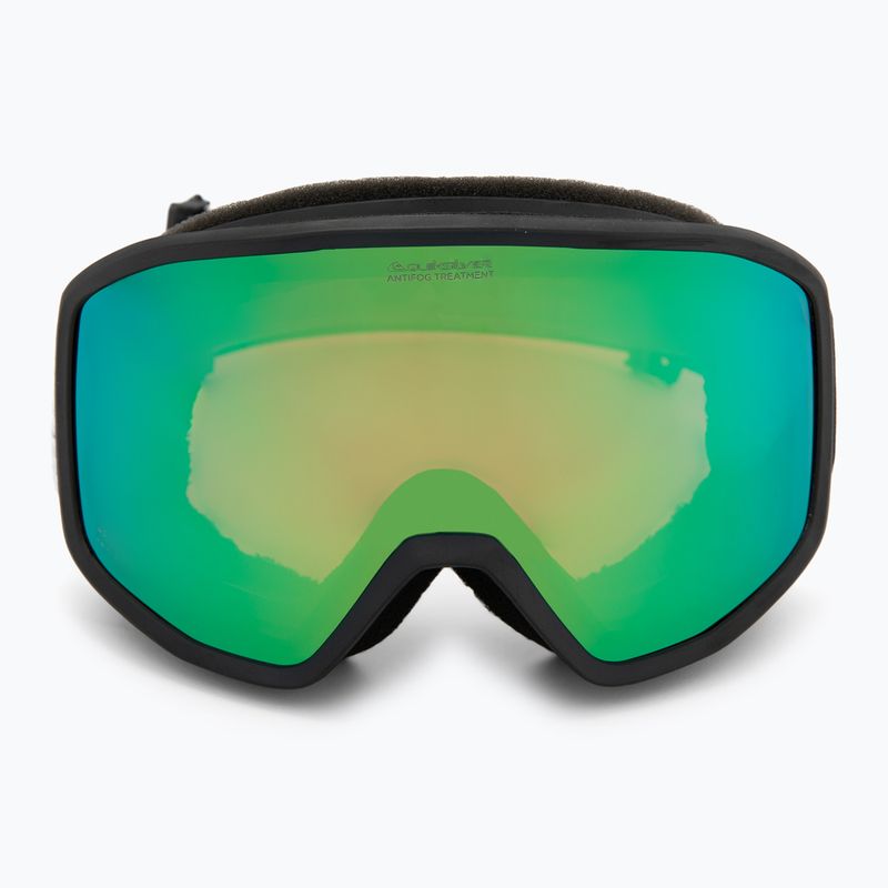 Herren Snowboardbrille Quiksilver Harper black/clux ml green 2