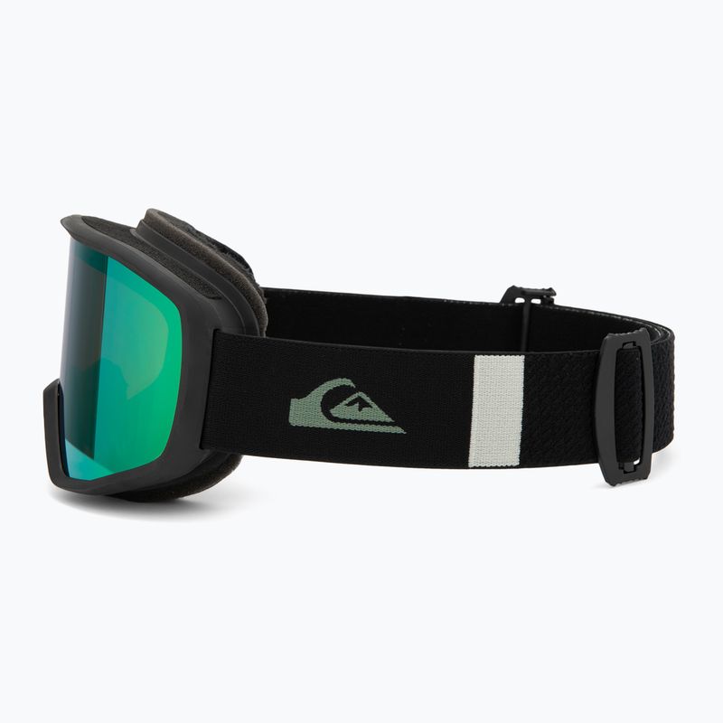 Herren Snowboardbrille Quiksilver Harper black/clux ml green 4