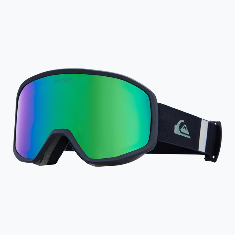 Herren Snowboardbrille Quiksilver Harper black/clux ml green