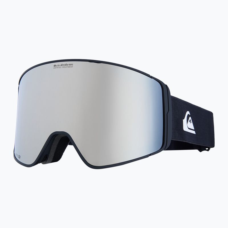 Herren Snowboardbrille Quiksilver Storm MG black/ black clux ml silver
