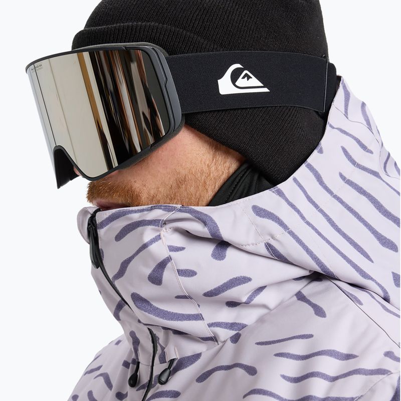 Herren Snowboardbrille Quiksilver Storm MG black/ black clux ml silver 7
