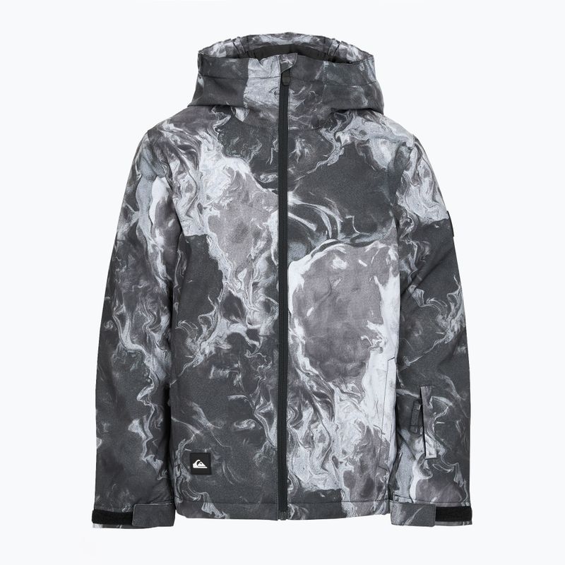 Kinder-Snowboardjacke Quiksilver Mission Printed thermostamp grayscale 9