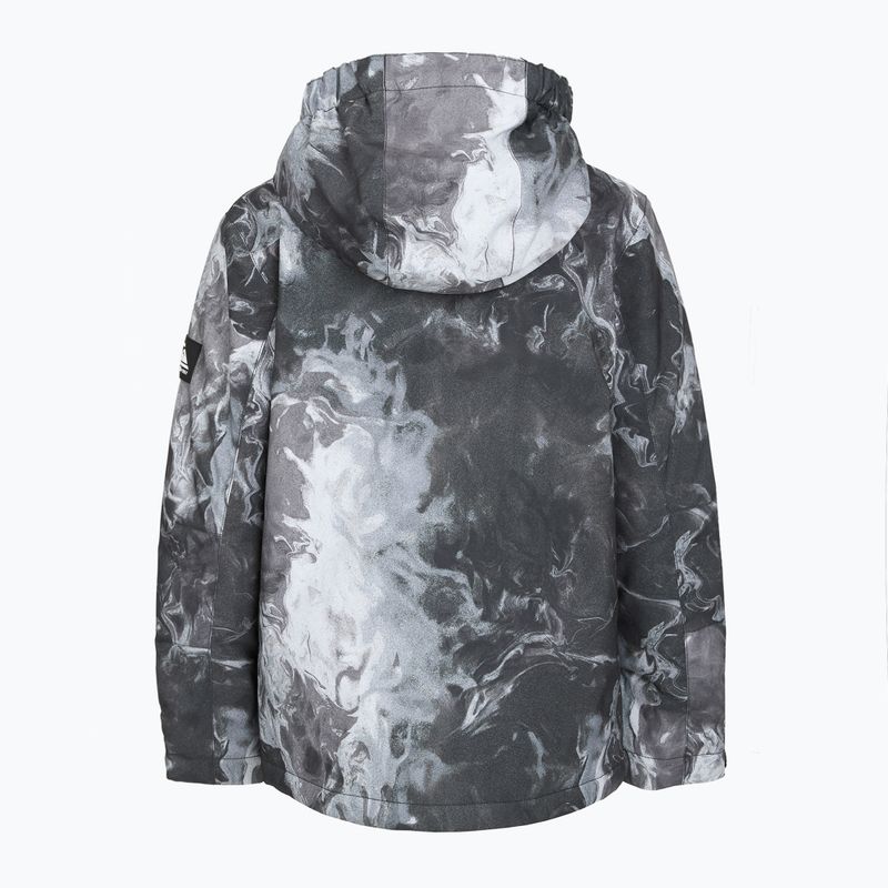 Kinder-Snowboardjacke Quiksilver Mission Printed thermostamp grayscale 10