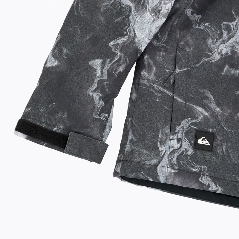 Kinder-Snowboardjacke Quiksilver Mission Printed thermostamp grayscale 12