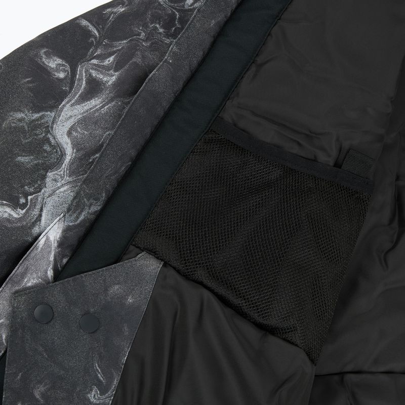 Kinder-Snowboardjacke Quiksilver Mission Printed thermostamp grayscale 13