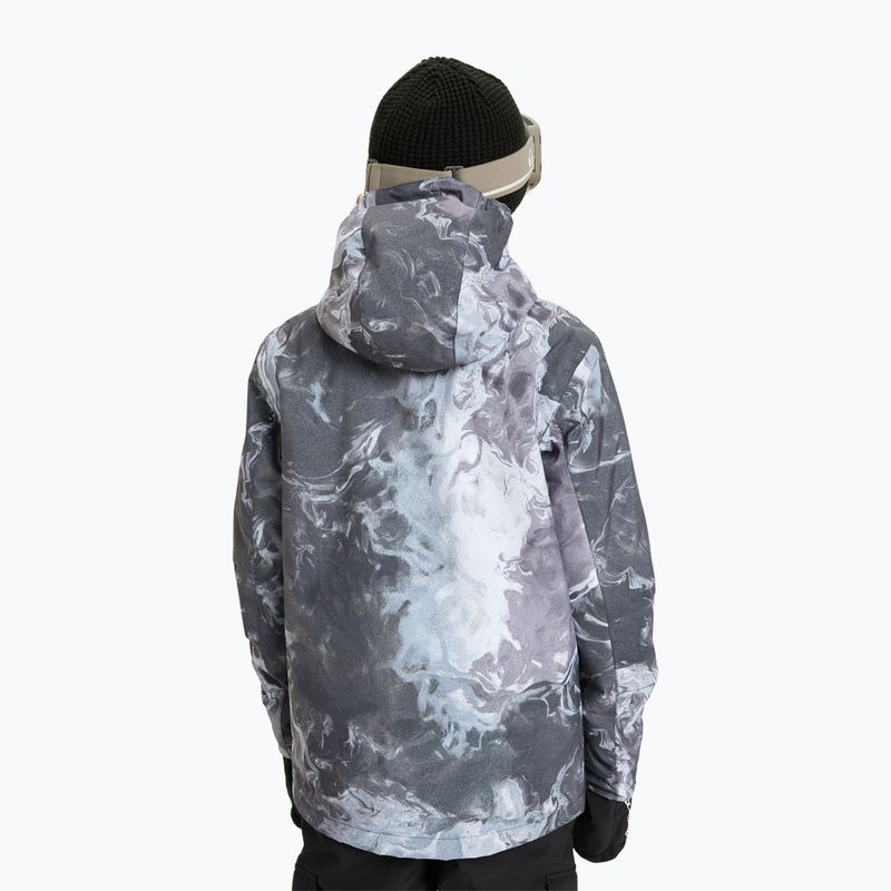 Kinder-Snowboardjacke Quiksilver Mission Printed thermostamp grayscale 3