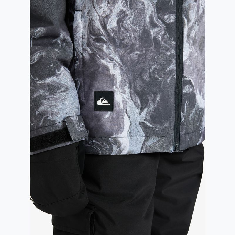 Kinder-Snowboardjacke Quiksilver Mission Printed thermostamp grayscale 6