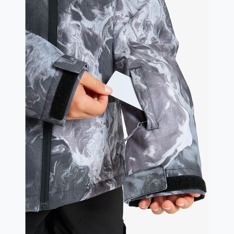 Kinder-Snowboardjacke Quiksilver Mission Printed thermostamp grayscale 7