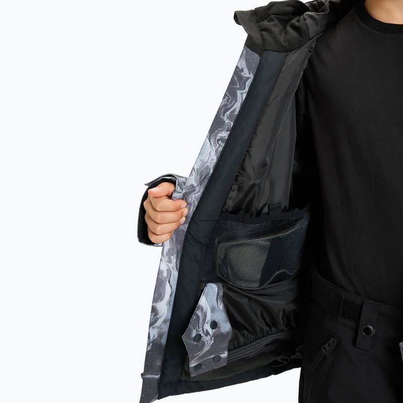 Kinder-Snowboardjacke Quiksilver Mission Printed thermostamp grayscale 8