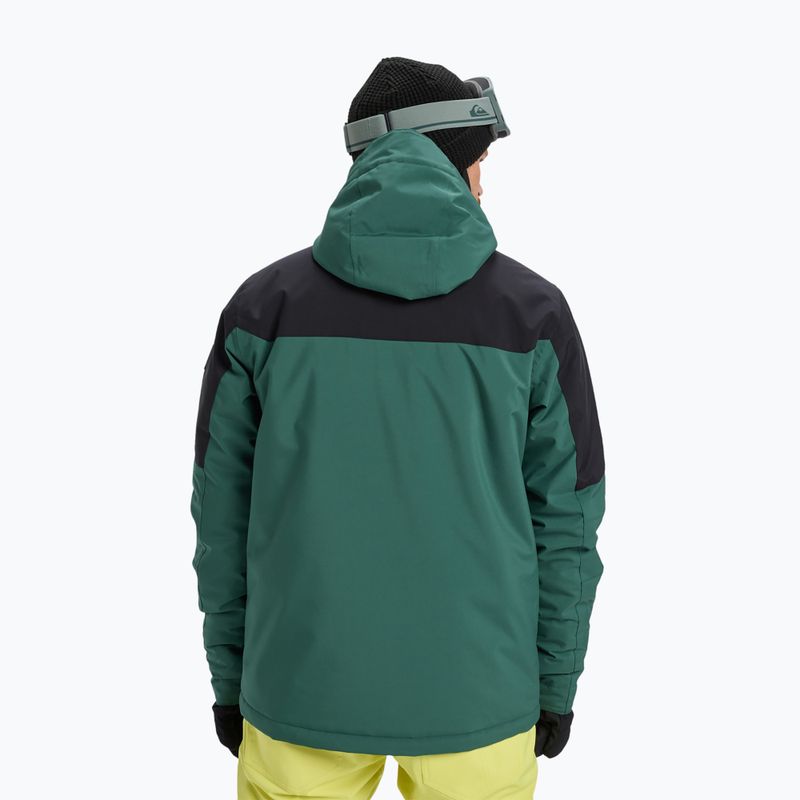 Herren Snowboardjacke Quiksilver Titano trekking green 3