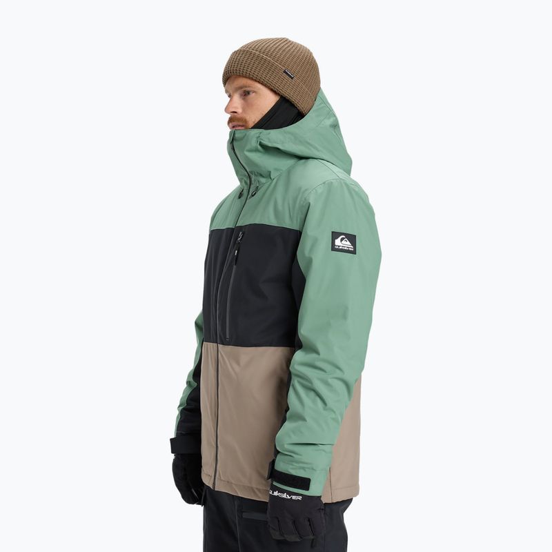Herren Snowboardjacke Quiksilver Sycamore Block 20K dark ivy 5