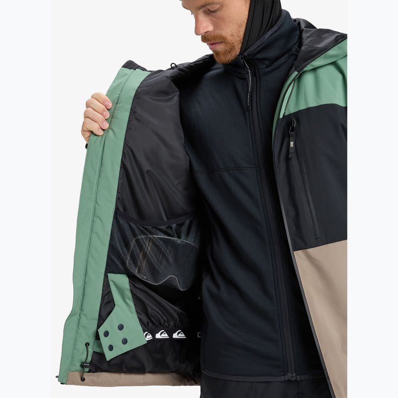 Herren Snowboardjacke Quiksilver Sycamore Block 20K dark ivy 14