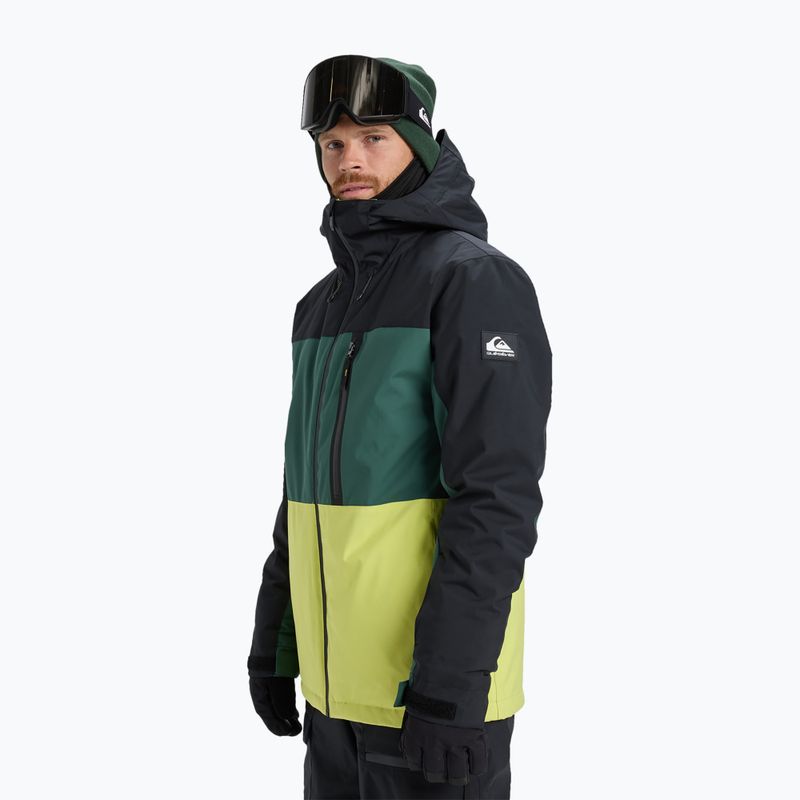 Herren-Snowboardjacke Quiksilver Sycamore Block 20K dark ivy 4