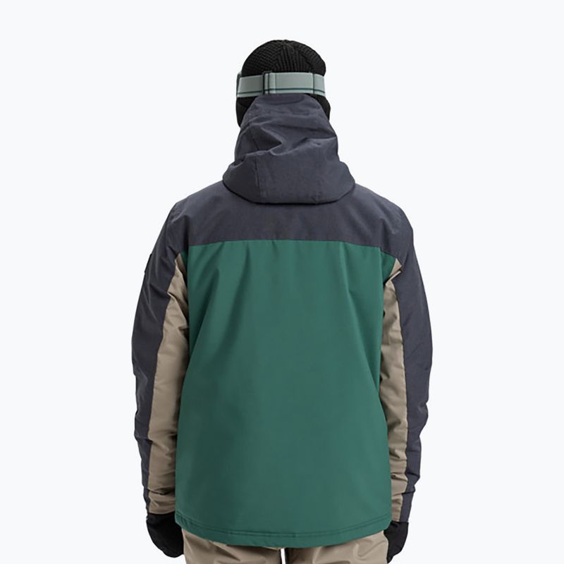 Herren-Snowboardjacke Quiksilver Dawson trekking green 3
