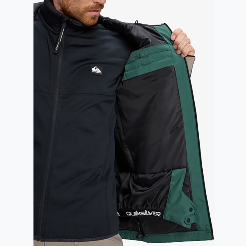 Herren-Snowboardjacke Quiksilver Dawson trekking green 13