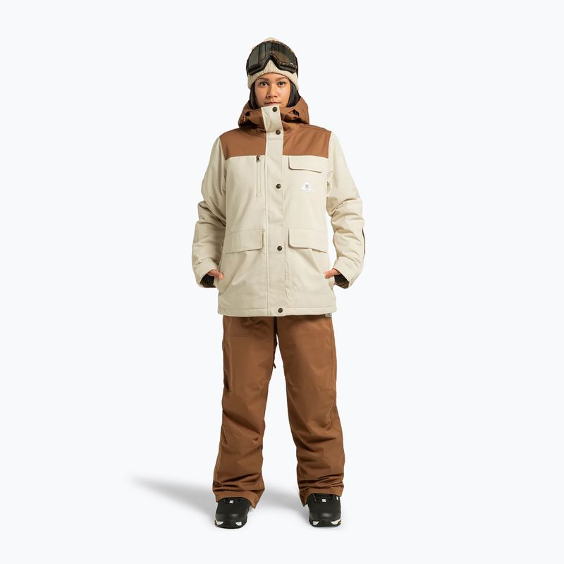 Damen-Snowboardjacke DC Liberate oatmeal 2