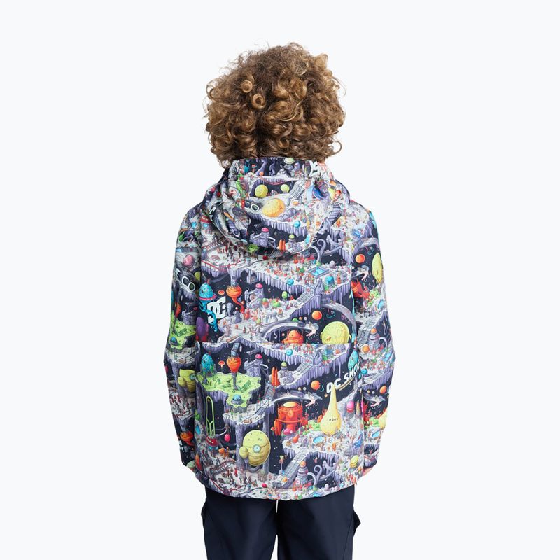 Kinder-Snowboardjacke DC Basis Print Youth outer world black 2