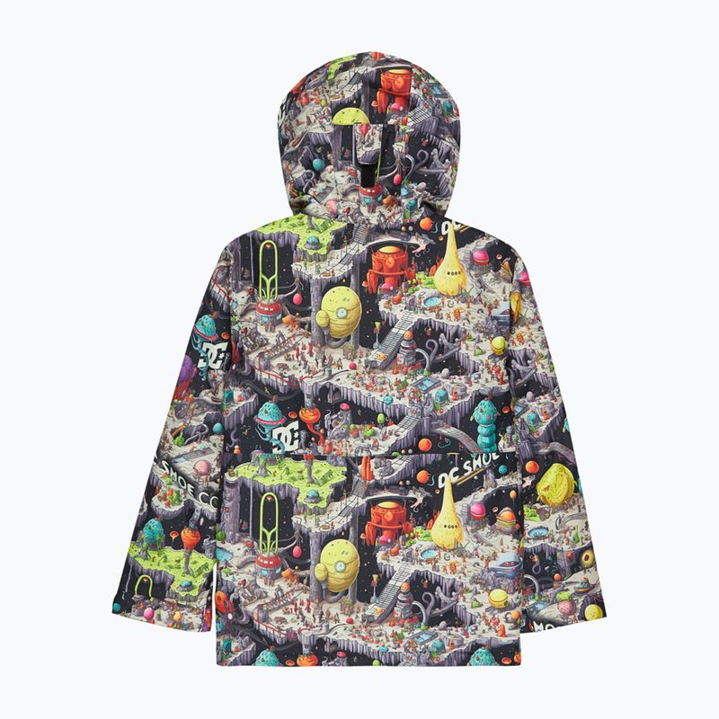 Kinder-Snowboardjacke DC Basis Print Youth outer world black 4