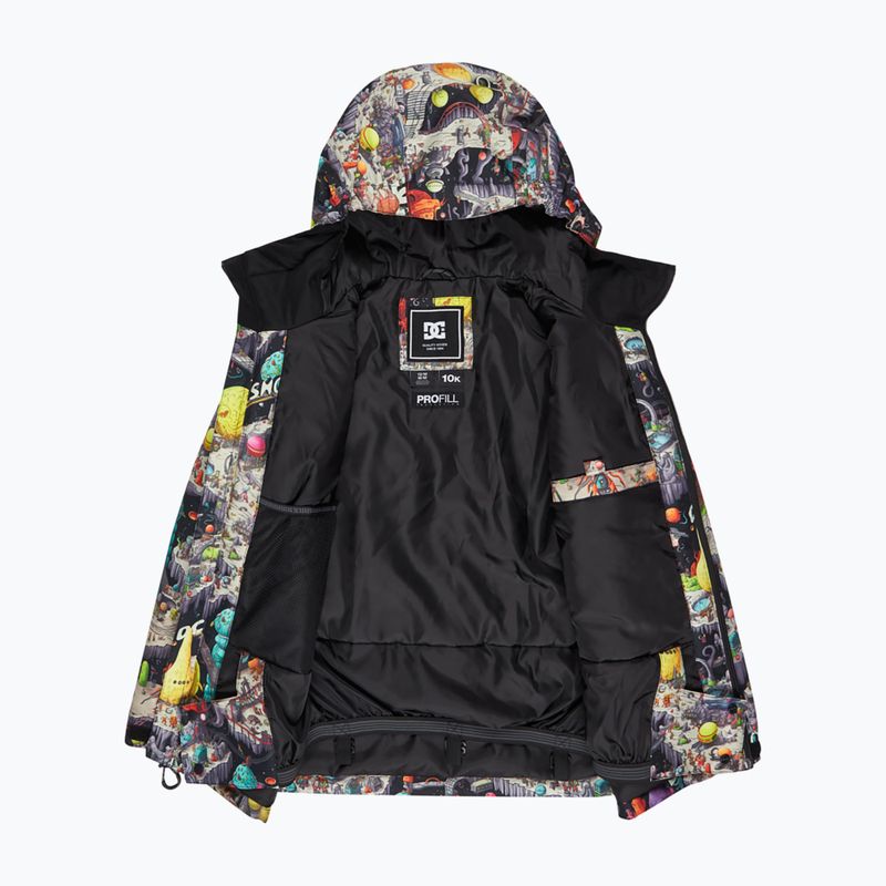 Kinder-Snowboardjacke DC Basis Print Youth outer world black 5