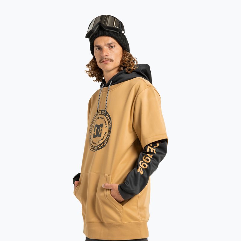 Herren Snowboard-Sweatshirt DC Dryden mustard gold 4