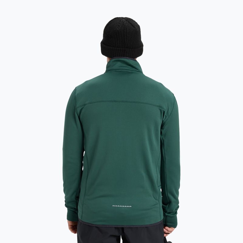 Herren Snowboard-Fleecejacke Quiksilver Steep Point Full Zip Fleece trekking green 3