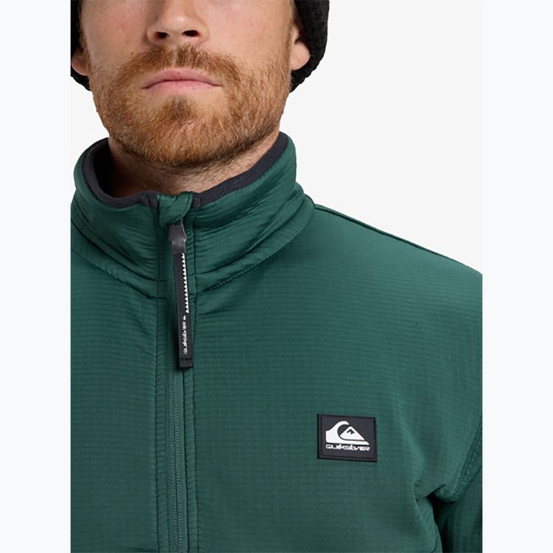 Herren Snowboard-Fleecejacke Quiksilver Steep Point Full Zip Fleece trekking green 7