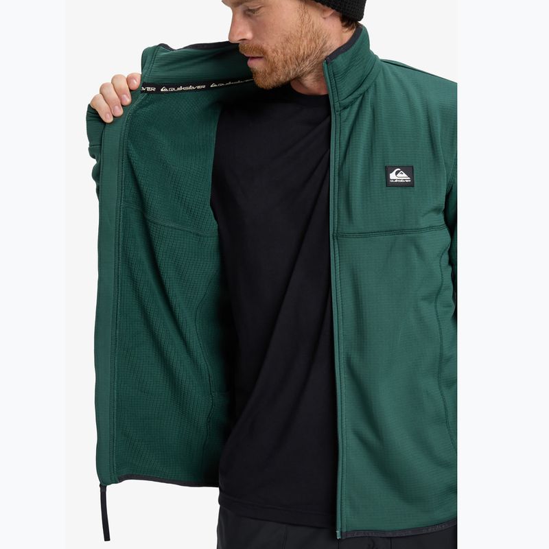 Herren Snowboard-Fleecejacke Quiksilver Steep Point Full Zip Fleece trekking green 8