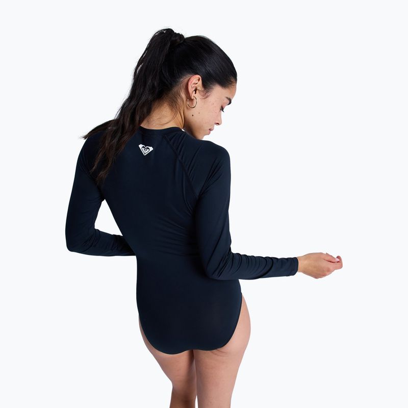 Damen-Einteiler Badeanzug ROXY Essentials Front Zip anthracite 3