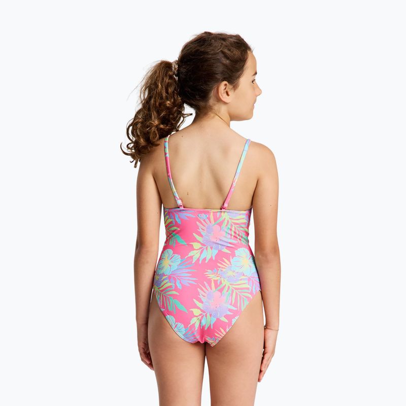Kinder-Badeanzug einteilig ROXY Aquarella sangria sunset aquarella rg 2