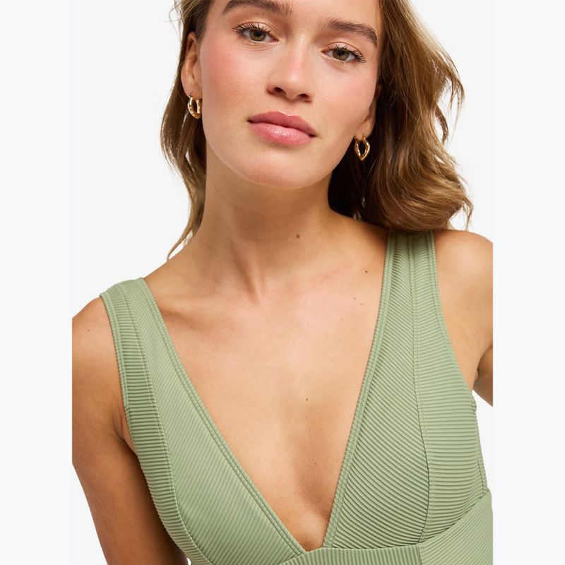 Damen Badeanzug einteilig ROXY Elongated oil green 5
