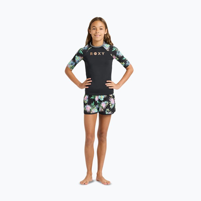 Kinder-Schwimmshirt ROXY Active RG Lycra XMGB anthracite aquarella active rg 2