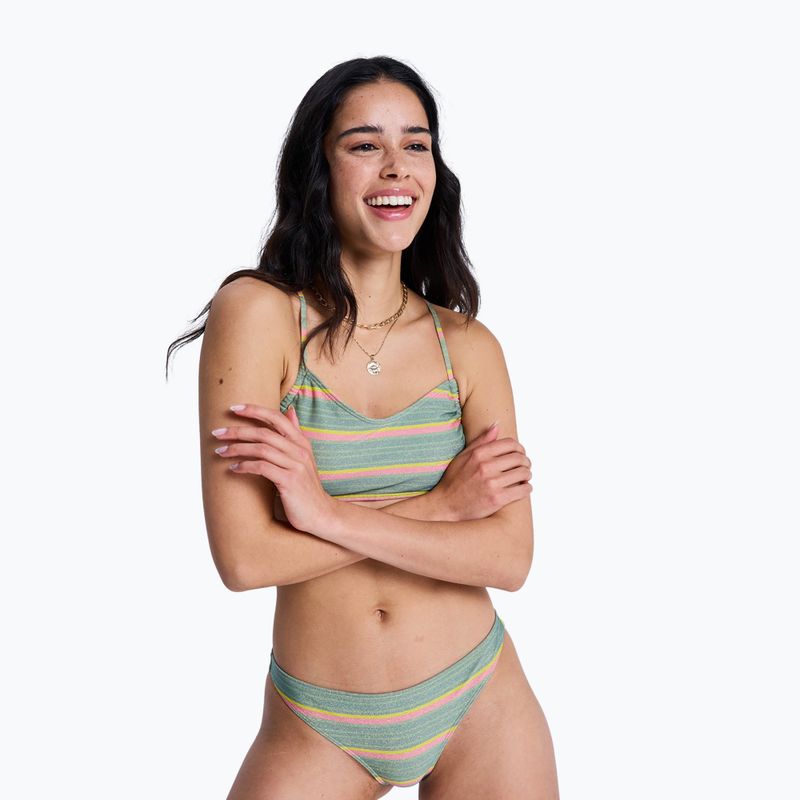 Bikinihose ROXY Ocean Dreamer Cheeky oil green say it with stripes 4