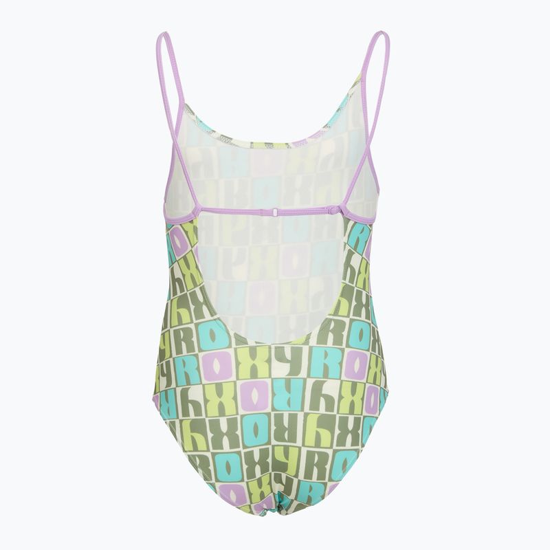 Kinder-Badeanzug einteilig ROXY Letter Up oil green letter up 2