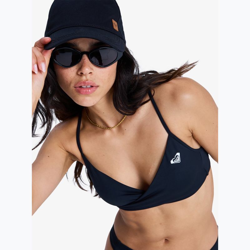 Oberteil des Badeanzugs ROXY Solid Essentials Wrap Bralette anthracite 5