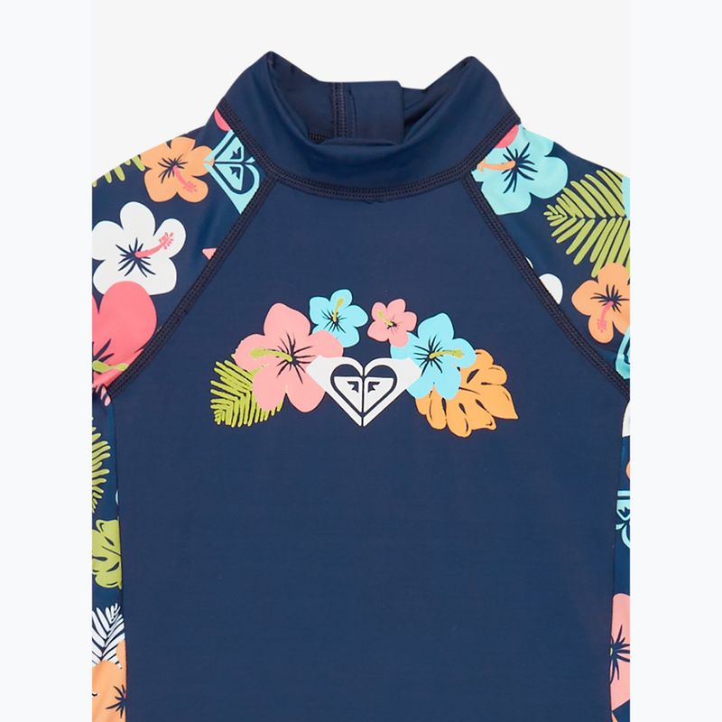 Kinder-Overall UPF 50+ ROXY Morning Flower Springsuit mood indigo morning flowers 3