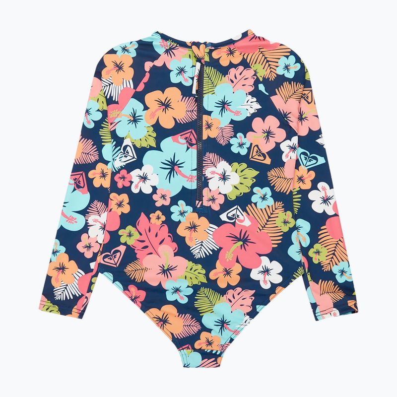 Kinder Badeanzug ROXY Morning Flower Onesie mood indigo morning flowers 2