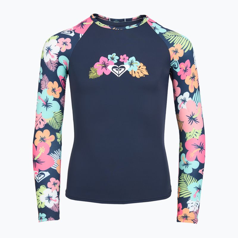 Langarmshirt + Unterteil des Badeanzugs ROXY Morning Flower Lycra Set mood indigo morning flowers 3