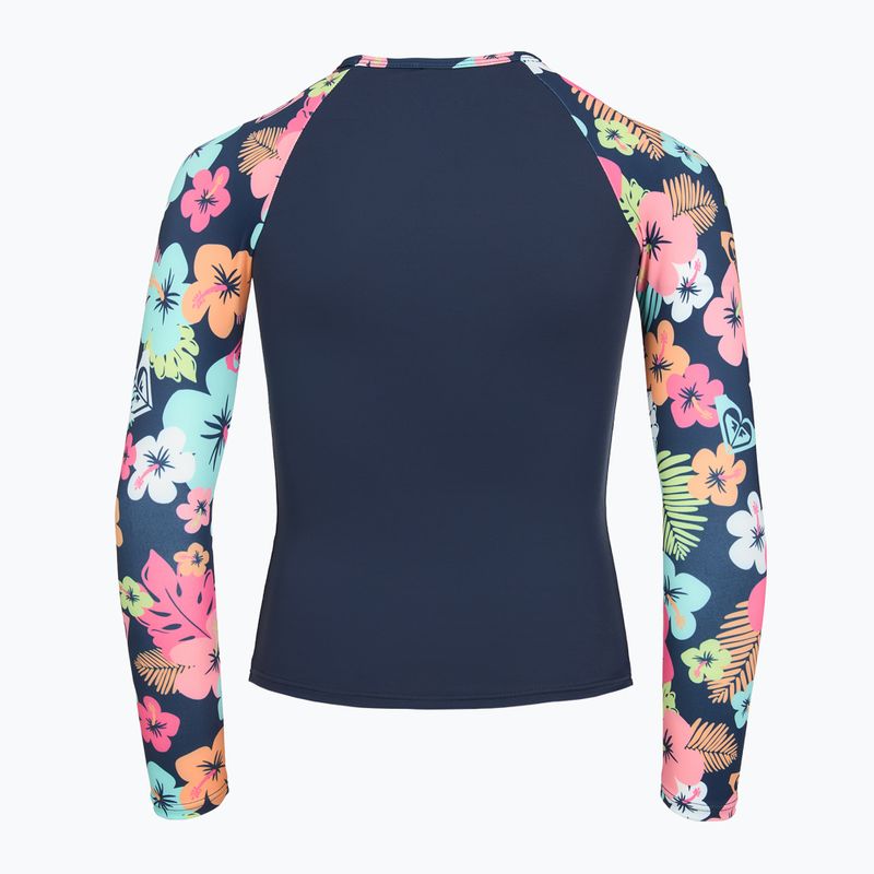 Langarmshirt + Unterteil des Badeanzugs ROXY Morning Flower Lycra Set mood indigo morning flowers 4