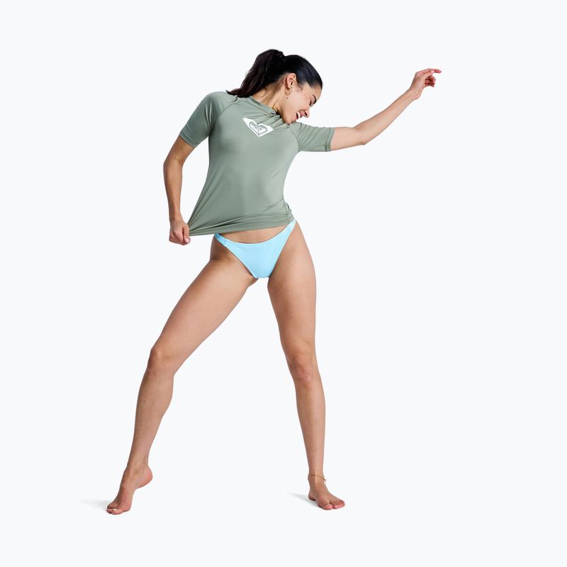 Damen Schwimmshirt ROXY Whole Hearted oil green 2