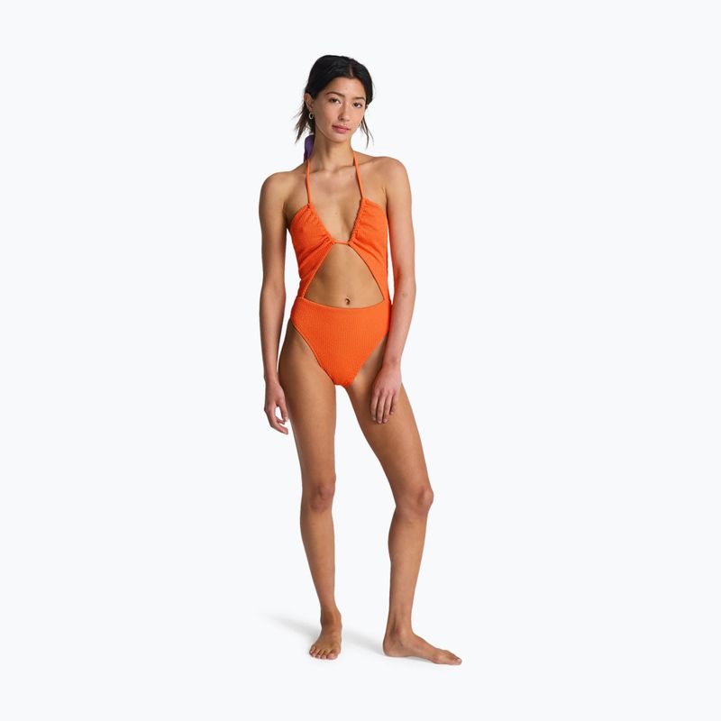 Damen-Einteiler Badeanzug Billabong Summer High Salty One Piece fushion orange 2