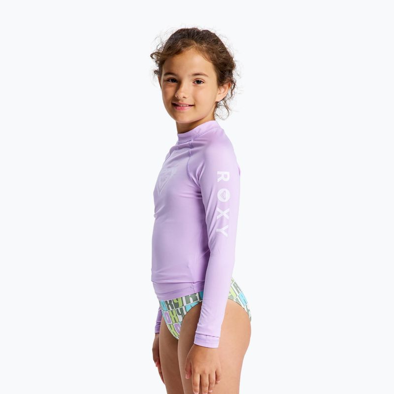 Kinder-Langarmshirt zum Schwimmen ROXY Whole Hearted crocus petal 3