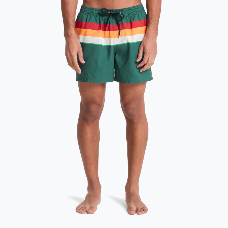 Herren-Badeshorts Quiksilver Everyday Printed Volley 15" forest outside stripe 3