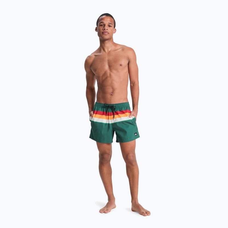 Herren-Badeshorts Quiksilver Everyday Printed Volley 15" forest outside stripe 4