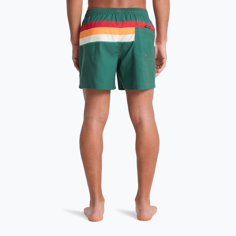 Herren-Badeshorts Quiksilver Everyday Printed Volley 15" forest outside stripe 5