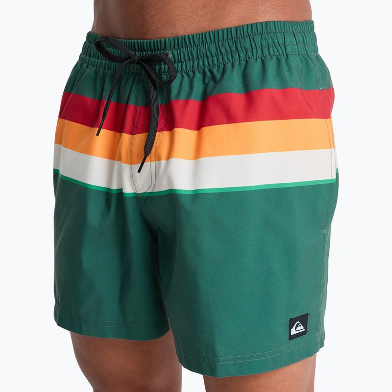 Herren-Badeshorts Quiksilver Everyday Printed Volley 15" forest outside stripe 7