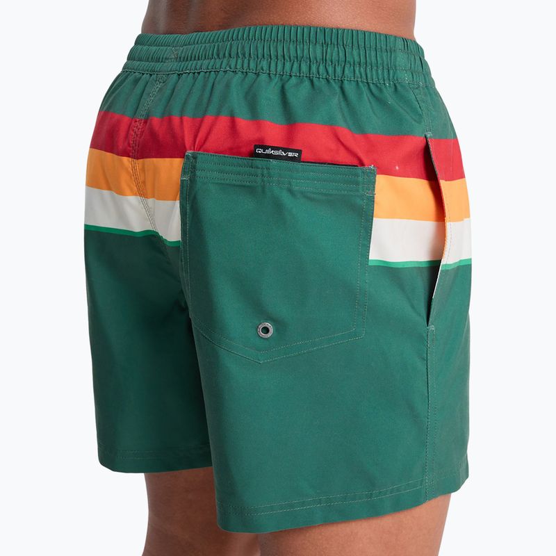 Herren-Badeshorts Quiksilver Everyday Printed Volley 15" forest outside stripe 8