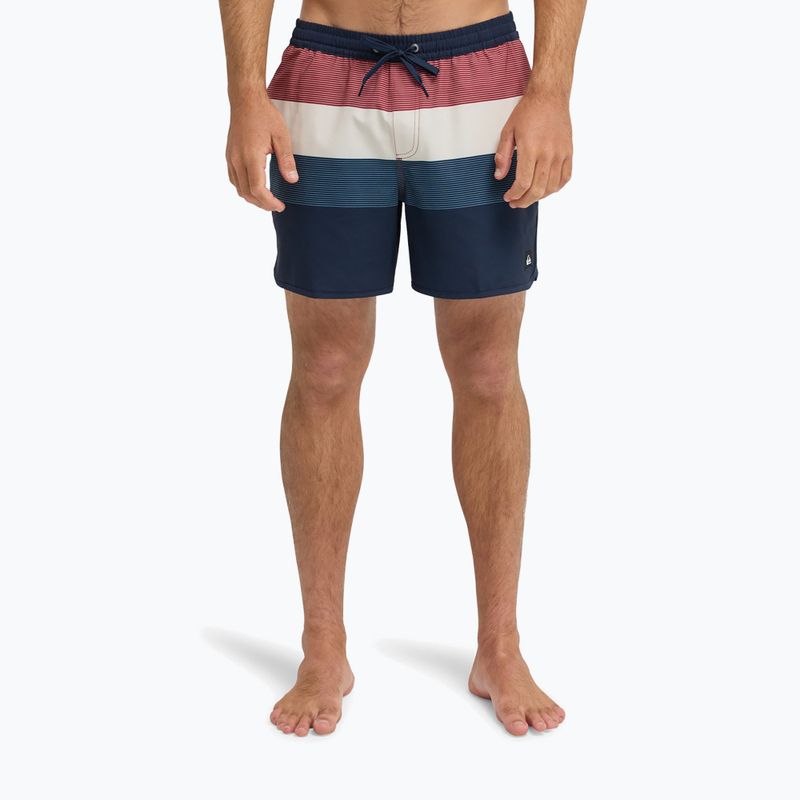 Herren-Badeshorts Quiksilver Stretch Scallop Volley 16" dark navy tijuana 3